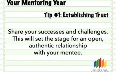 Your Mentoring Year Tip #1: Establishing Trust